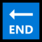 End Arrow emoji on Microsoft
